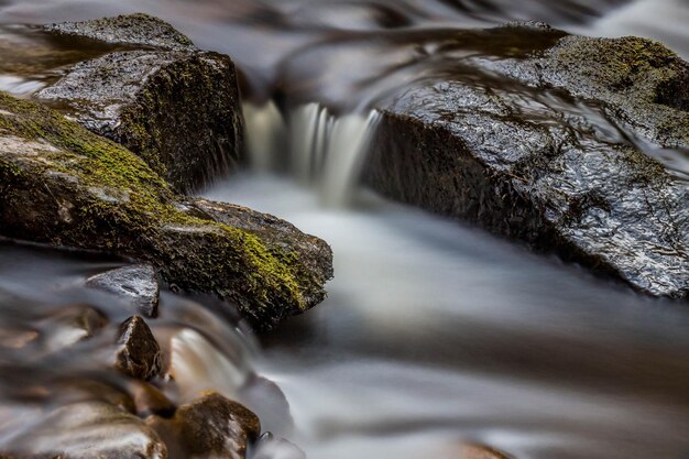 L'eau qui coule lentement