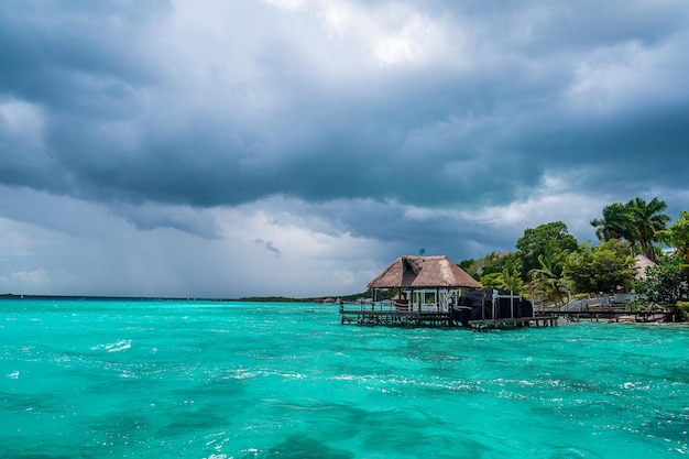 Eau turquoise à Bacalar