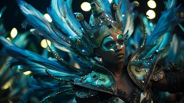 L'éblouissante parade nocturne du carnaval de Rio, une célébration spectaculaire