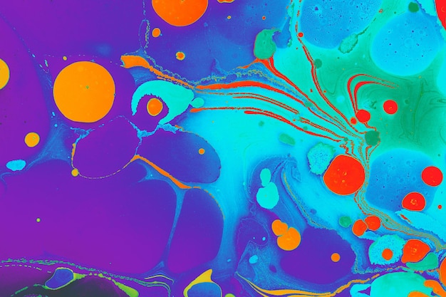 Ebru texture marbrée fond de vague à la main Art unique Illustration de texture marbrée liquide