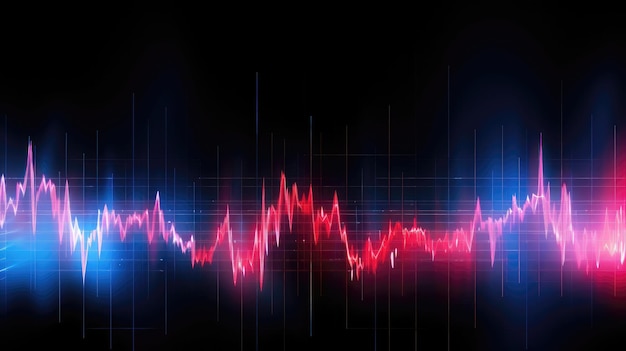 Un ECG représente le rythme cardiaque des diagnostics médicaux modernes AI générative