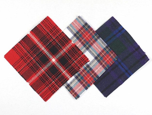 Échantillon de tissu tartan