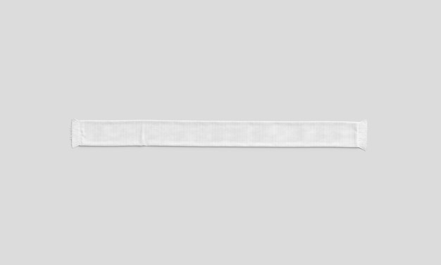 Photo Écharpe de football dépliée en tricot blanc silencieux de ventilateur d'étirement pour supporter de sport tricots accessoires