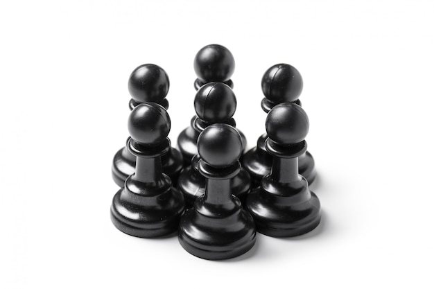Échecs, isolé, blanc