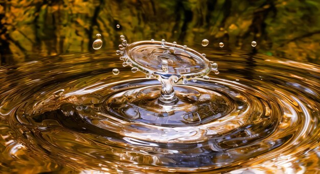 éclaboussure d'eau dans l'eau