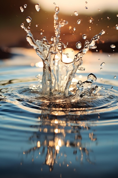 Photo Éclaboussure d'eau du robinet