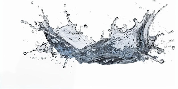 éclaboussure d'eau isolée