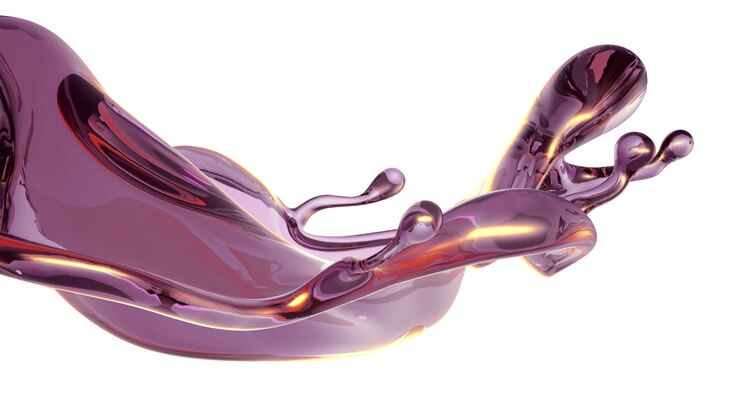 Photo une éclaboussure d'un liquide vert transparent. rendu 3d.