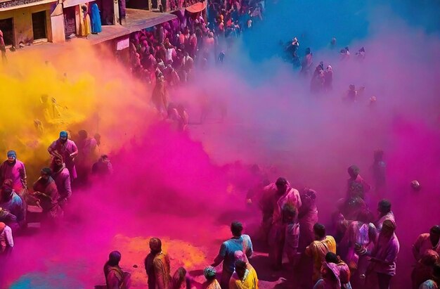 Des éclaboussures de couleurs pour célébrer Holi