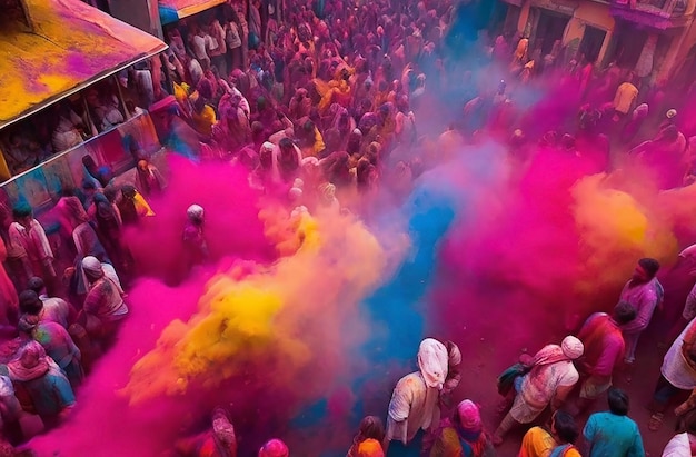 Des éclaboussures de couleurs pour célébrer Holi