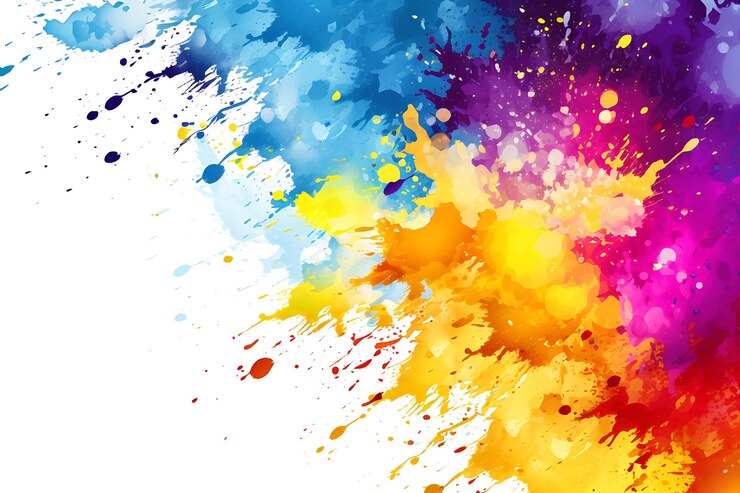 Photo des éclaboussures de couleurs pour le fond de la fête de holi