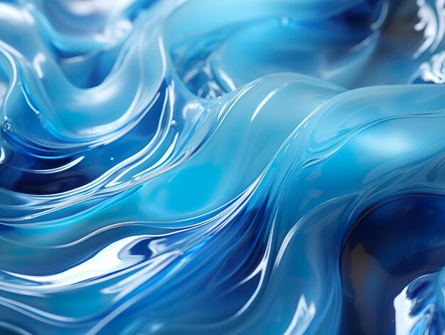 Des éclaboussures d'eau de texture bleue IA générative
