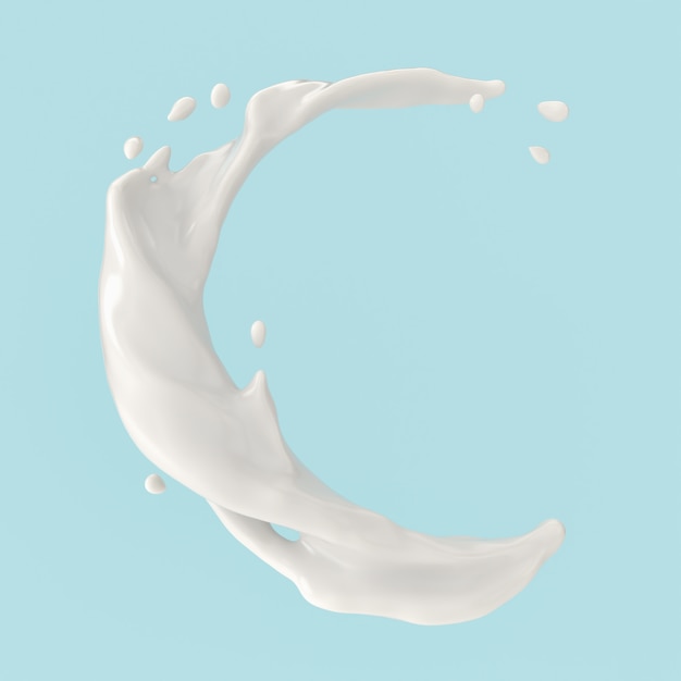 Photo Éclaboussures de lait ou de yaourt