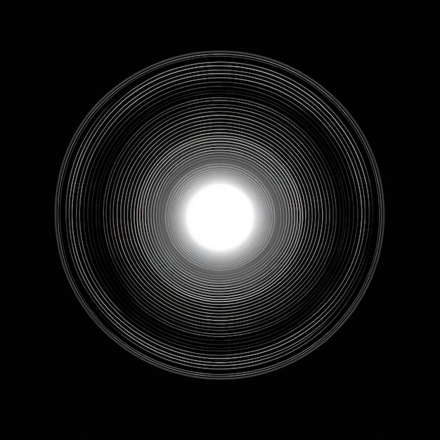 éclairage lumineux circulaire abstrait