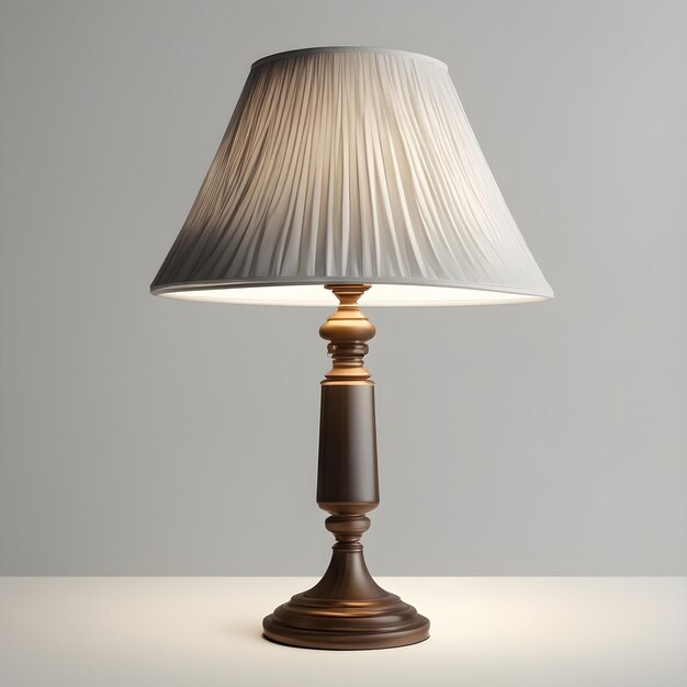 Éclairage vintage d’une lampe de table au charme et à l’élégance antiques