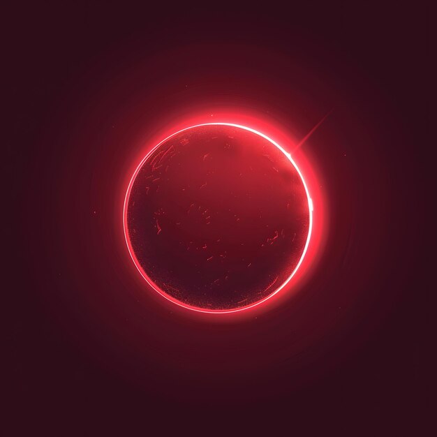 Eclipse solaire dans la nuit illustration 3D Arrière-plan spatial