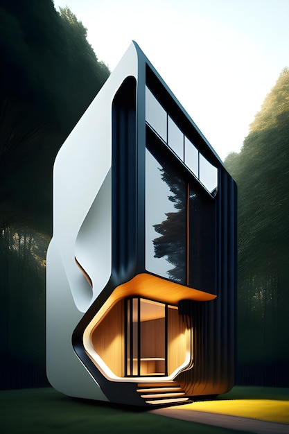 Eco friendly house amp bâtiment fond environnemental vert Generative Ai