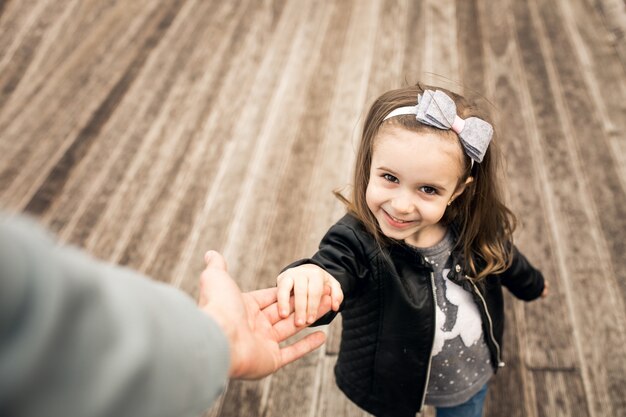 Photo École fille enfant mère marche