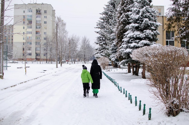 L'école en hiver