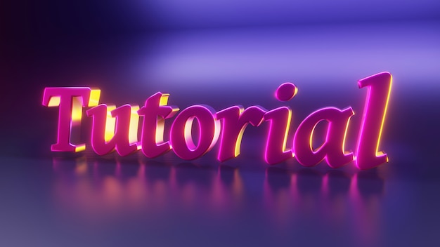 Économiseur d'écran pour une vidéo avec le texte Tutoriel.