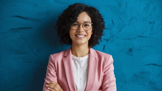 Photo Économiste positif avec des lunettes noires