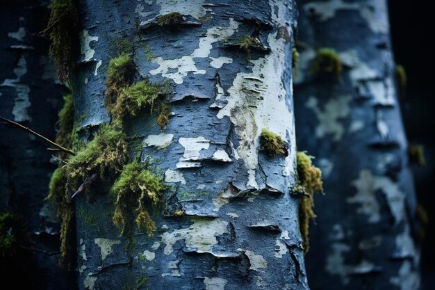 L'écorce des arbres dans le contexte de la nature forestière