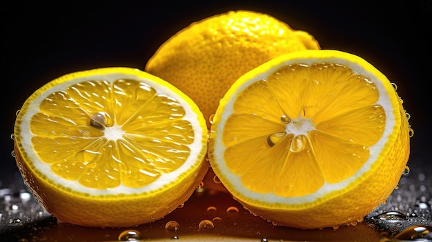 L'écorce de citron lumineuse: un pas dans un monde lumineux et étincelant