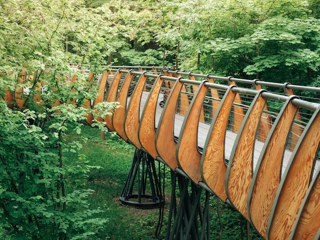 Ecotrail suspendu dans le parc