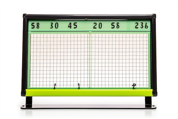 Photo Écran de score de match professionnel isolé sur un fond transparent