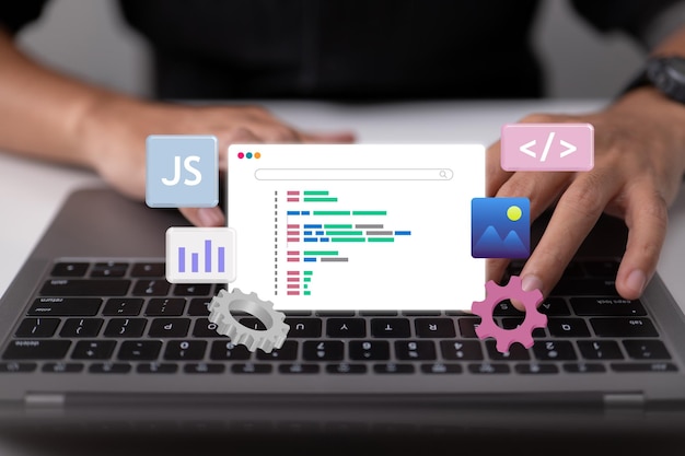 Écrire du code, créer des tableaux de bord de sites Web et de l'aide à la programmation pour l'entretien de sites Web technologiques