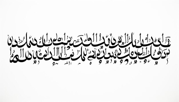 une écriture manuscrite de vingt mots en langue arabe fond blanc