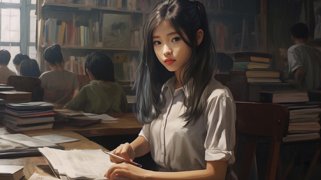 Éducation des filles asiatiques