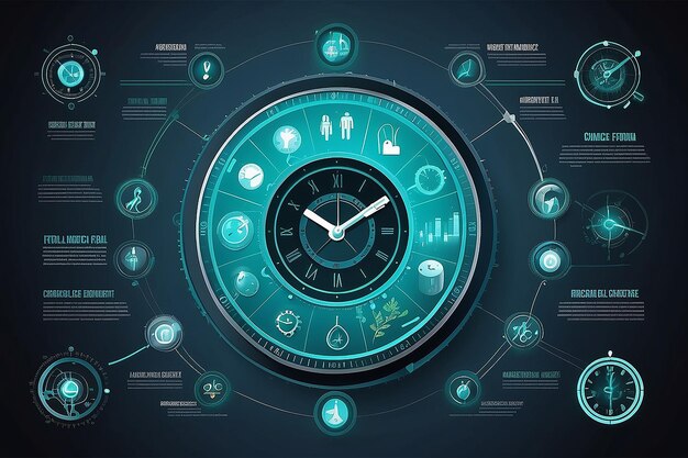 L'éducation et la science infographique Le symbole de la science et de l'éducation Les éléments de l'enseignement moderne