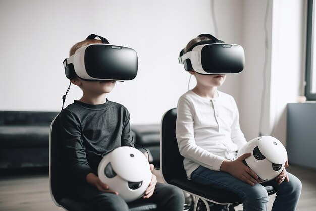 L'éducation VR l'avenir de la scolarisation des élèves dans des lunettes de visualisation