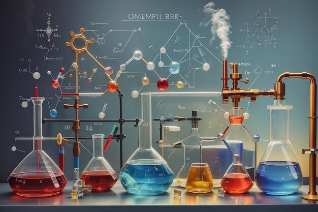Photo effectuer une expérience chimique scientifique