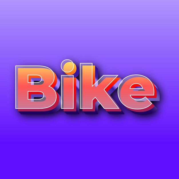 Effet BikeText JPG dégradé violet fond carte photo