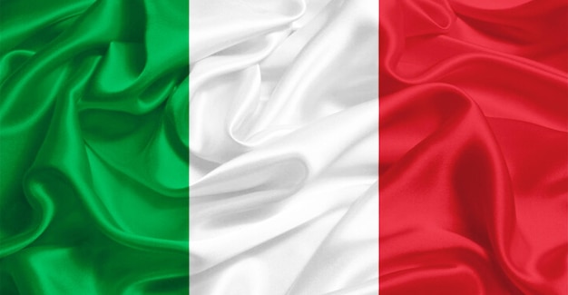 Effet du drapeau national de l'Italie