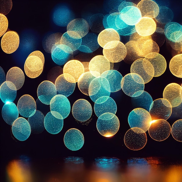 Effet de fond de lumières bokeh fond d'écran flou lumières de Noël floues