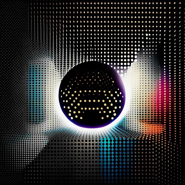 Effet de lumière disco ou texture d'arrière-plan de fête disco à mi-ton