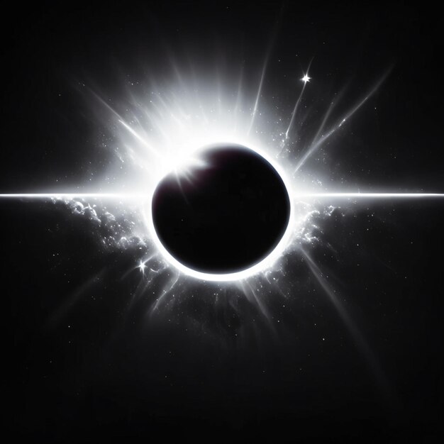 Photo effet de lumière visuelle cinématographique sur fond noir effet de particules d'explosion dorée nocturne