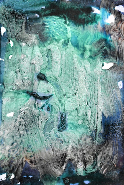 Photo effet marbré fond bleu verdâtre turquoise