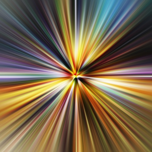 Effet de mouvement de zoom coloré Arrière-plan abstrait Lignes de couleur Arrière-plane et bannière de texture colorée Motif de gradient multicolore et papier peint texturé