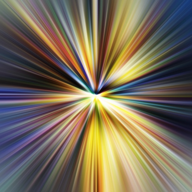Effet de mouvement de zoom coloré Arrière-plan abstrait Lignes de couleur Arrière-plane et bannière de texture colorée Motif de gradient multicolore et papier peint texturé