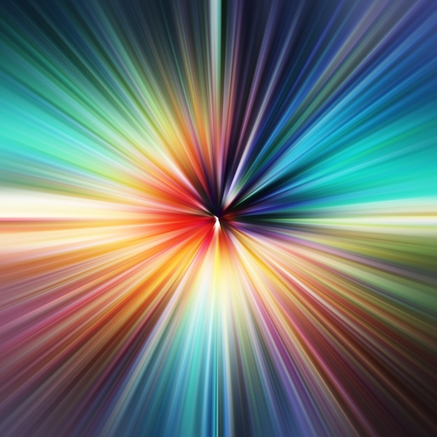 Effet de mouvement de zoom coloré Arrière-plan abstrait Lignes de couleur Arrière-plane et bannière de texture colorée Motif de gradient multicolore et papier peint texturé