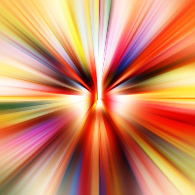 Effet de mouvement de zoom coloré Arrière-plan abstrait Lignes de couleur Arrière-plane et bannière de texture colorée Motif de gradient multicolore et papier peint texturé