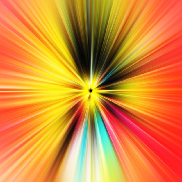 Effet de mouvement de zoom coloré Arrière-plan abstrait Lignes de couleur Arrière-plane et bannière de texture colorée Motif de gradient multicolore et papier peint texturé