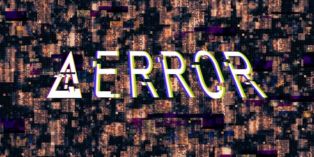 Effet De Pépin Symboles De Danger Informatique Erreurs Piratées Conception Cyberpunk S Pixels Numériques