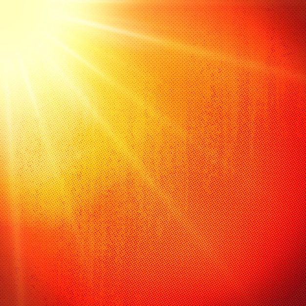 Photo effet de rayons de soleil fond carré rouge