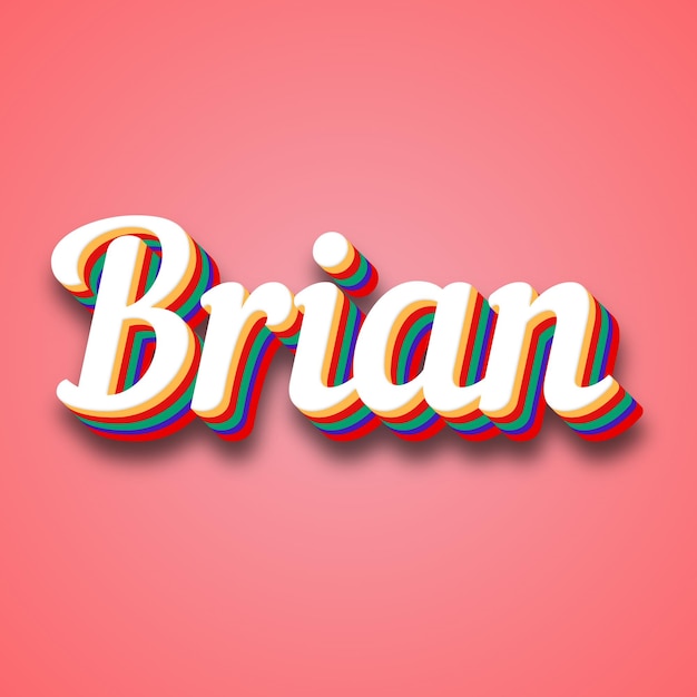 L'effet de texte de Brian, la photo de l'image, c'est cool.