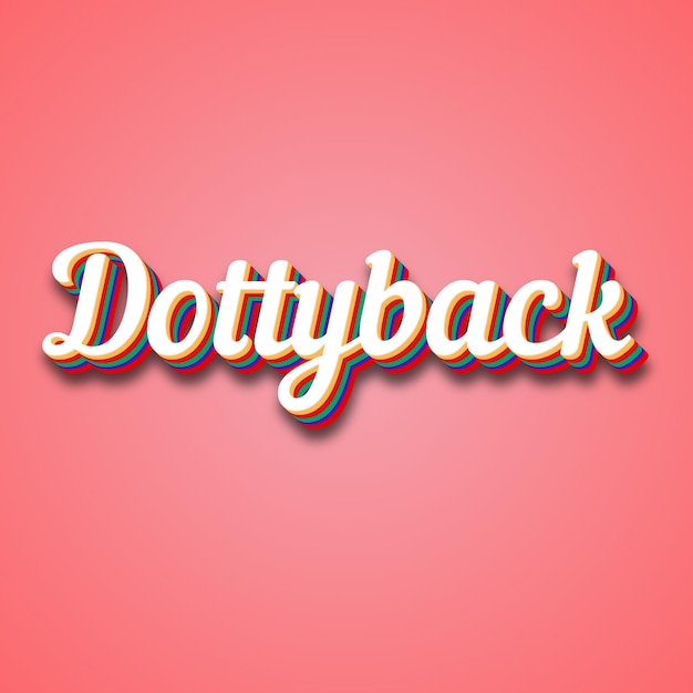 Photo l'effet de texte dottyback photo image cool